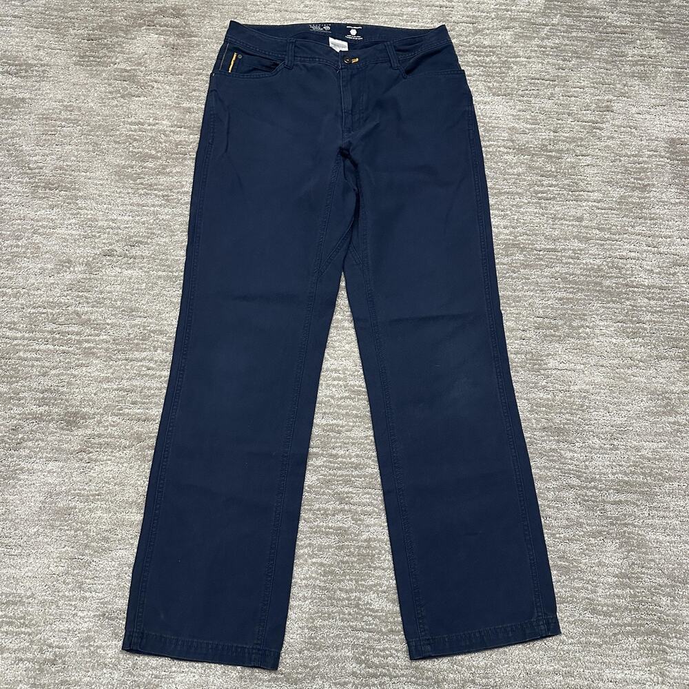 Mountain Hardwear Pants Mens 30x32 Blue Canvas Chino 5 Pocket Outdoor Casual